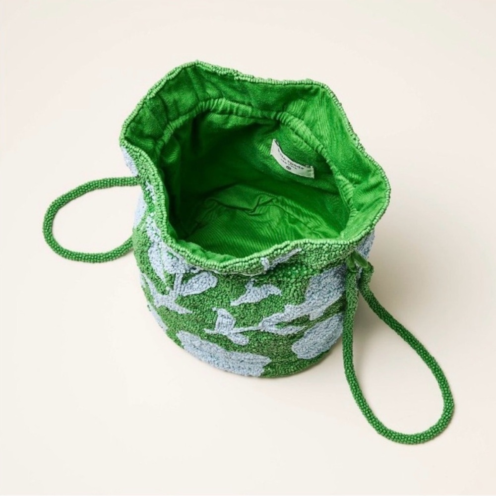 kate spade x Target Green and Blue Floral Beaded Bag - Picture 3 of 4